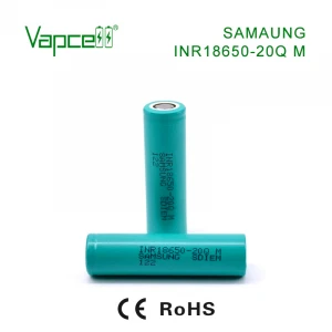 Vapcell Original 18650 High Power li-ion battery INR18650 20Q 2000mah 15A 3.7v Li-ion rechargeable Battery for flashlight