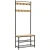 Import VASAGLE Metal Frame Hall Tree Stand Industrial Hallway Coat Tree Wooden Coat Rack With Shoe Storage from China