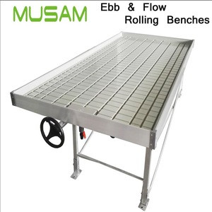 Buy Vegetable Seeds Farming Rolling Bench, Outdoor Long Wood Benches ...