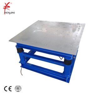 vibrating table for concrete moulds in brick making machinery