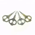 Vintage European Style Plum Blossom Needlework Embroidery Stainless Steel Scissors