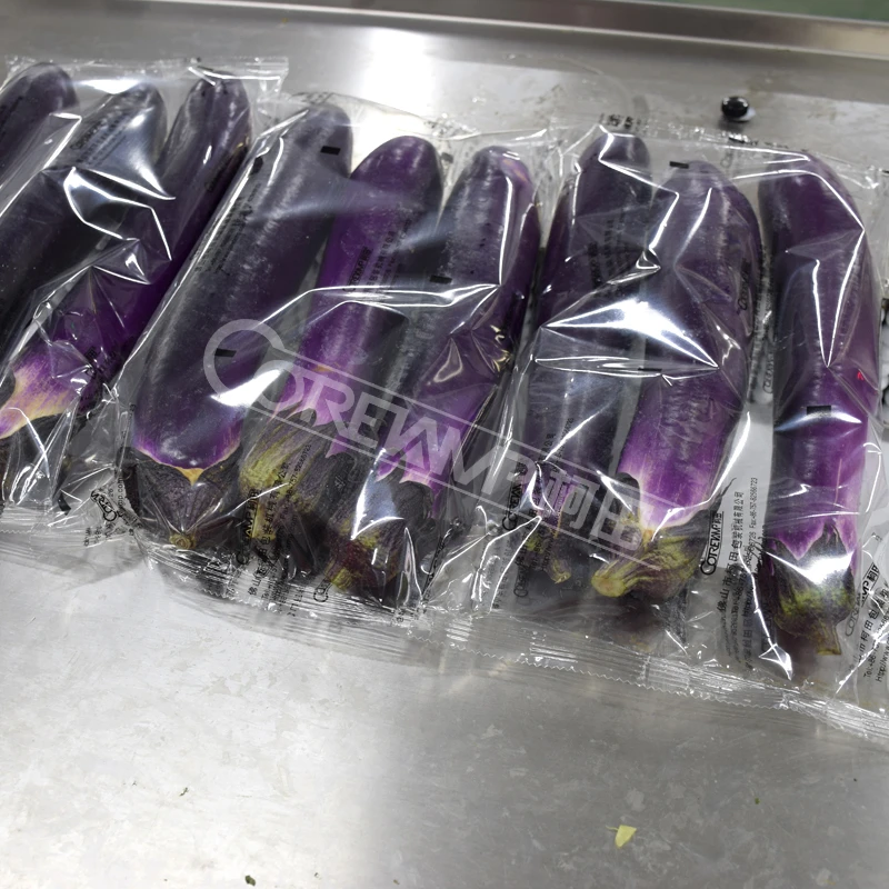 VT-480X Servo Driven Automatic food packing machine vegetable eggplant bok choy potato packaging machine