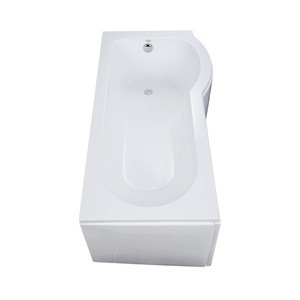 Waltmal CE certificated Apron bathtub P shaped  tub with shower screen  WTM-02316
