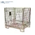 Import Warehouse stackable folding zinc galvanizing plated euro forklift metal steel wire mesh containers cages for storage from China