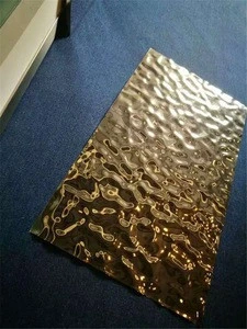Water ripple finish stainless steel sheet for wall cladding