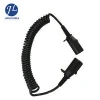 Waterproof 7 Pin Spiral Extension Cord For Birds Eye View Car Camera