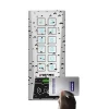 Waterproof metal slim 2 in 1 cards support access control keypad with reader built in wiegand 26 input and output