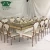 Import Wedding furniture stainless steel rectangular crystal dining table from China