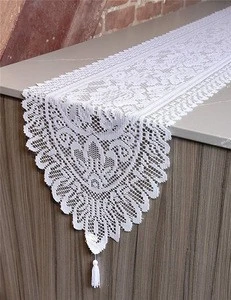 Wedding Party Home Decoration Embroidered Lace Table Runner