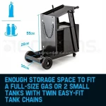 Welder Cart Universal Welder Cart MIG TIG ARC Flux 4 Drawer Sliding Cabinet Welder Welding Cart