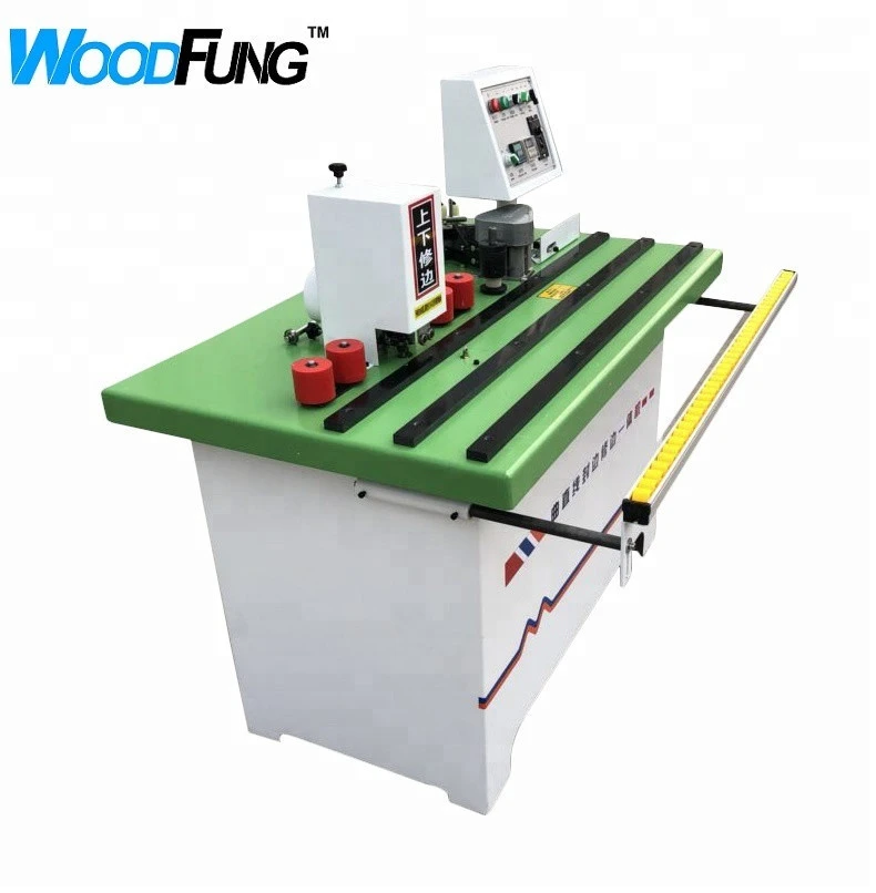 WF12 PVC Manual Edge Bander Curve And Straight Edge Banding Machine With Trimming