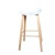 white color high PP bar stool wood bar chair furniture bar stool chair