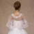 Import White Lace Round Lace Crystal Neck Brides Cape Bridal Bolero Wedding Jackets Summer Wear PJ1005 Etole Mariage from China