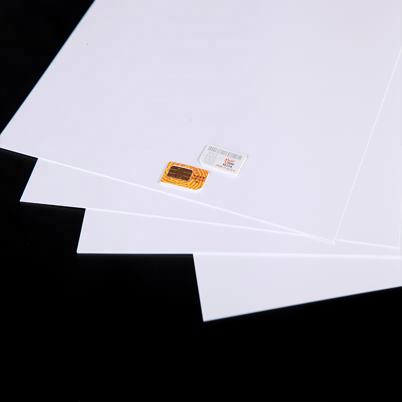 Buy White Opaque Pvc Plastic Sheet Pvc Card-base Material For Sim Card ...