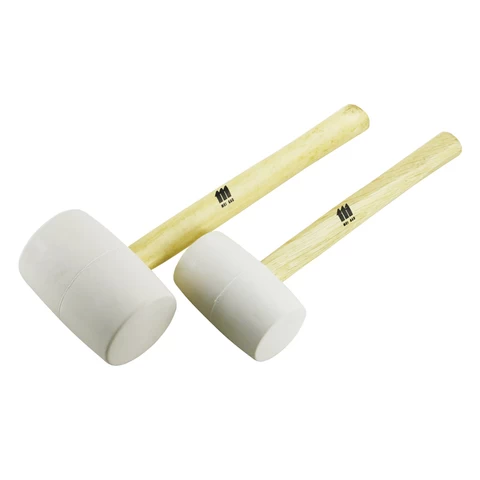 White Rubber Mallet Rubber hammer with The wooden handle for installing indoor for  household