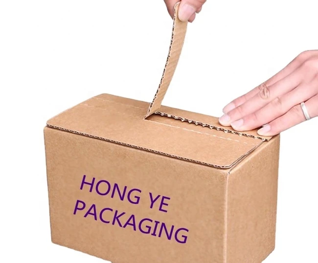 Wholesale Custom Logo Easy Pack zipper carton box Corrugated Carton Box