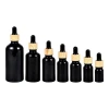 Wholesale Custom Luxury 30 50 100 Ml Clear Amber Frosted Cosmetic Skincare Packaging Essential Oil Serum Glass Dropper Bottle