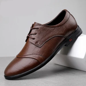 Wholesale Customized Good Quality Fashion Casual Men Genuine Leather Shoes