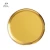 Import Wholesale Dishwasher Safe Stainless Steel Plates Nordic Style Golden Metal Brass Copper Round Serving Tray from China