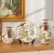 Import wholesale  European home decor porcelain ceramic flower vase set of three from China
