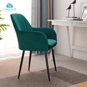 wholesale fabric chair with metal legs dining room furniture dining chairs modern accent armchairs for living room