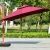 Import Wholesale Factory  Uv Protection Patio Table And Chair With Roman Parasol 10ft Windproof Offset Patio Umbrellas With Base Stand from China