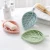 Import Wholesale Fashionable Creative Portable Leaves Shape Plastic Bathroom Soap Tray Soap Dish Holder from China
