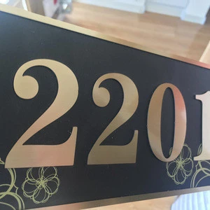 Wholesale Glued to doors or walls for Acrylic door number plates