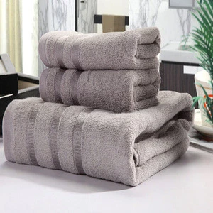 Wholesale hot sale luxury home textile woven sets bamboo towel turkey