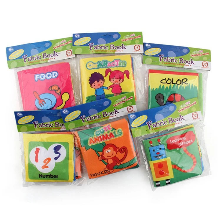 Wholesale hot selling educational baby toys infant soft cloth book for toddler