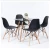 Wholesale Nordic dining table beech legs Black/White MDF coffee table
