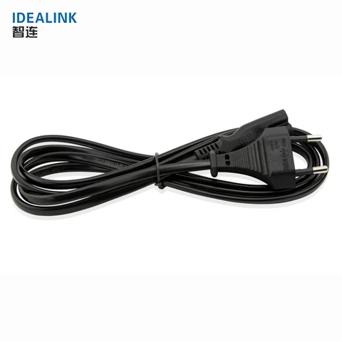 Wholesale price cheap ac pc power extension cable with plug 2 pin eu laptop power cord