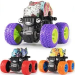 Wholesale  Pullback Children Toy Car Plastic Friction Stunt Car  kids toys for boys Mini Inertial Off-Road Vehicle