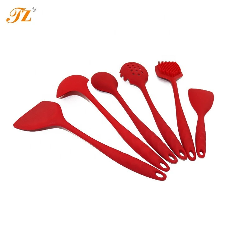 Wholesale Silicone Baking Cooking Tools Heat Resistant Colorful Silicone Kitchen Accessories Utensil Set