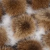 Wholesale soft lovely shoes accessories raccoon fur pom pom ball