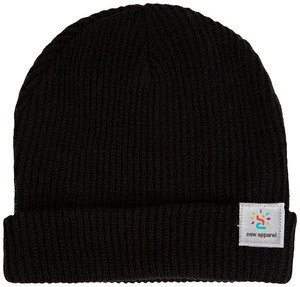 Wholesale toque custom winter beanie hat men cuffed beanies ribbed knit ski hat cap