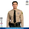 Wholesale Traditional Long Sleeve Black Design Security Guard Uniform Shirt