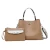 Import wholesale trendy lady fashion design serpentine pattern pu leather  handbag women bags set from China
