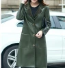 Winter wearing fur and leather coat factory price