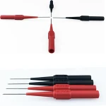 with 4 mm jack Wholesale Insulation Piercing Needle Non-destructive Test Probes Tool For Multimeter & Oscilloscopes Red/Black