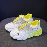 Women Platform Chunky Sneakers 5cm high lace-up Casual Vulcanize Shoes luxury Designer Old Dad female fashion Sneakers