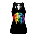 Women Summer T-shirt Short Vest Back Hollow 3d Printed Camisole Drop Shipping Customized
