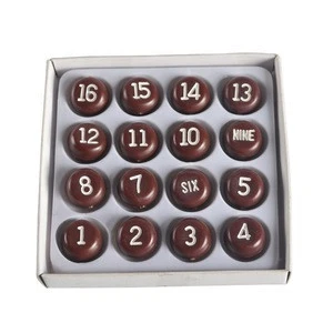 Wood Number Ball for Wholesale Billiard Accessory