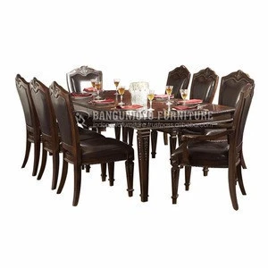 wooden dining table Antique furniture dining room sets