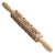 Import wooden Engraved Embossing Rolling Pins Christmas Wooden Carved flowers Rolling Pin Kitchen Tools to Make Cookie Dough from China