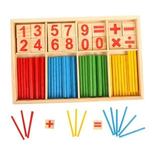 Wooden Number Stick for Kids Learning Math