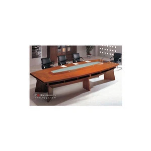 Wooden Office Meeting Room Conference Table and Chair for Events