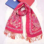 Woven Scarf Blanket Flower Pattern Curly Knit Cashew Female Cashmere Fringe Shawl