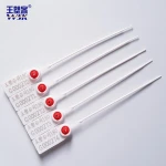 WSK wangsu 180 mm one time used self locking custom Printed plastic security seal