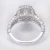 Import Wuzhou Redoors 585 white gold Crystal clear moissanite diamond ring 7*9mm oval shape dazzling main stone ring from China